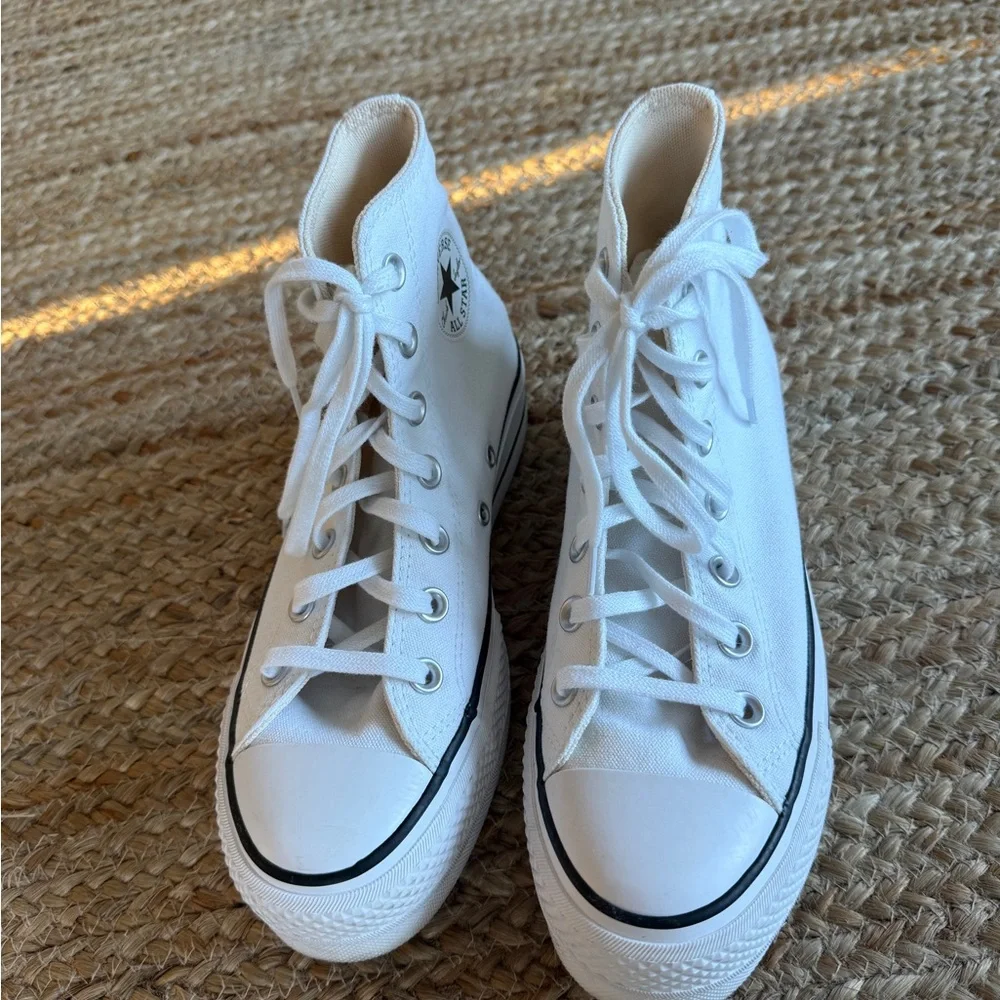 Converse Classic White Canvas High-Tops - Picture 3 of 10